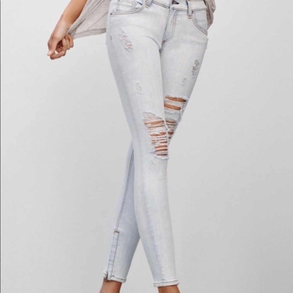 Light wash rag and bone jeans